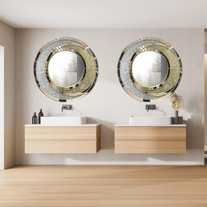Eclipse Diamond Crush Wall Mirror