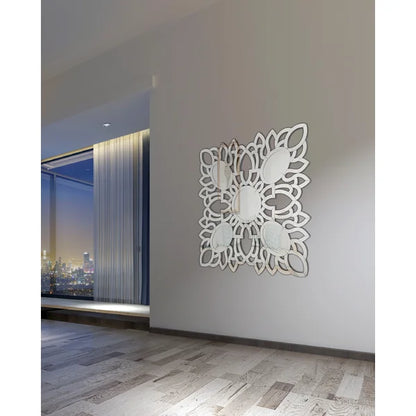 Eduina Asymmetrical Glass Wall Mirror