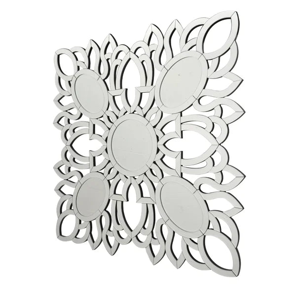 Eduina Asymmetrical Glass Wall Mirror