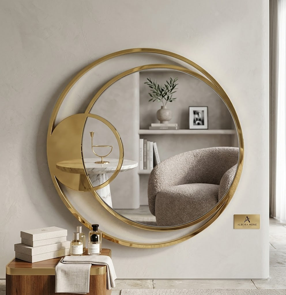 Fariyal Gold Wall Mirror SS PVD Coating