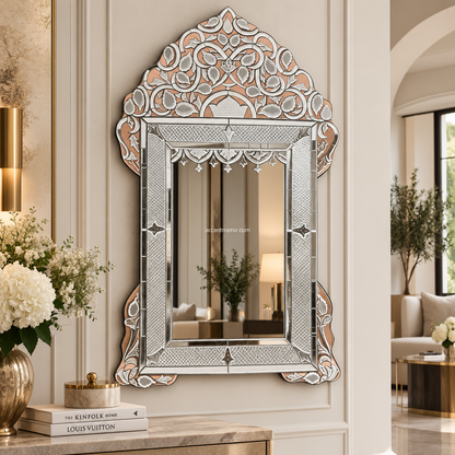 Florence Rose Gold Art Luxury Venetian Mirror