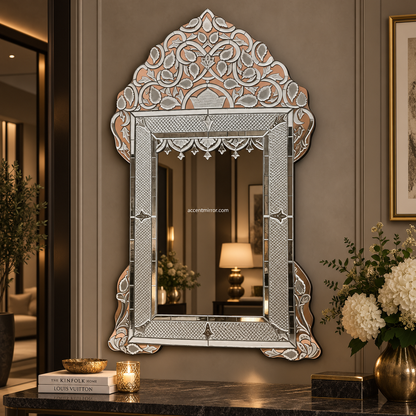 Florence Rose Gold Art Luxury Venetian Mirror