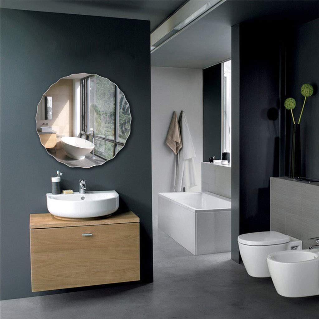 Lehar Frameless Bathroom Round Wall Mirror