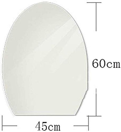 Flat Bottom Oval Frameless Bathroom Mirror