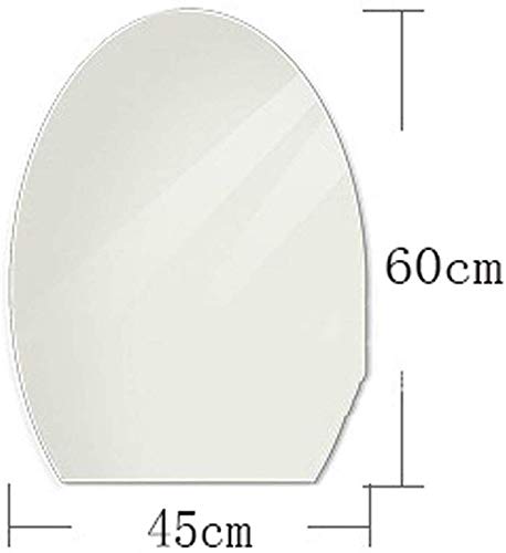 Flat Bottom Oval Frameless Bathroom Mirror