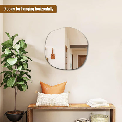 Frock Frameless Irregular Wall Mirror With Bevel