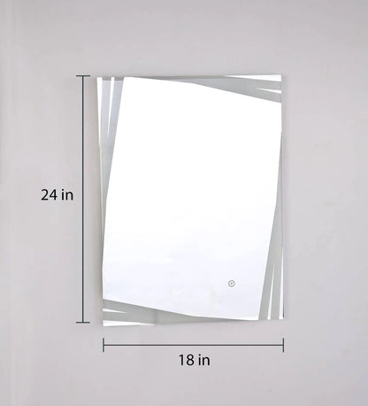 Frosted Modern Designed Led Bathroom Wall Mirror (3 Lights Integrated)