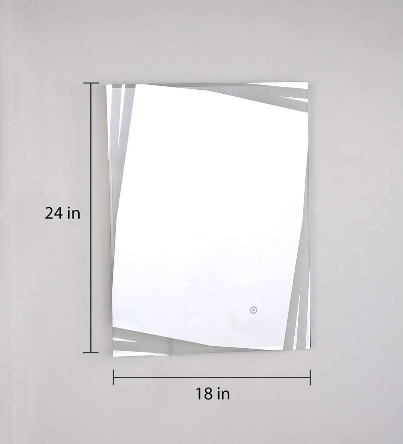 Frosted Modern Designed Led Bathroom Wall Mirror (3 Lights Integrated)