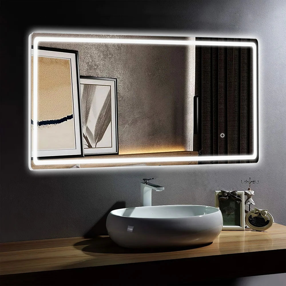 Full Length LED Illuminated Bathroom Vanity Mirror (3 Led Lights Integrated)