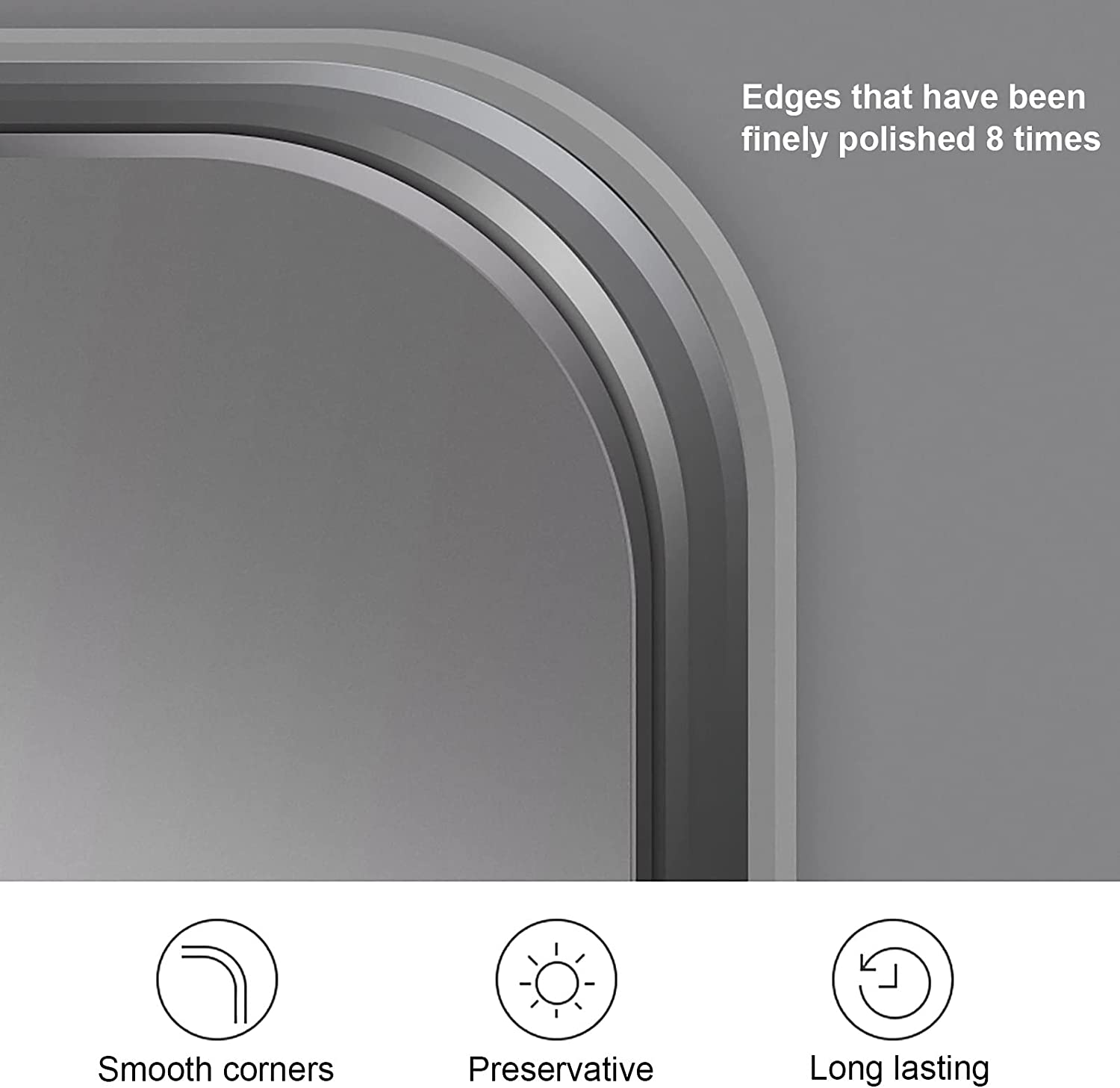 Instore Backlit Led Mirror For Washbasin With Touch Sensor & Dimmable (3 Lights Integrated)