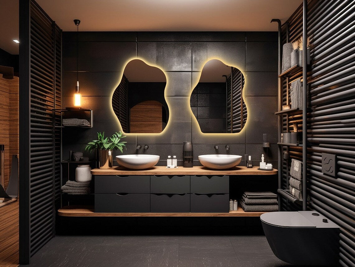 Irregular Backlit LED With Touch & Dimmable (3 Lights Integrated)