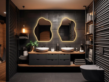 Irregular Backlit LED With Touch & Dimmable (3 Lights Integrated)