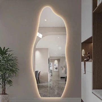 Irregular Full Length Led Mirror With Touch Sensor & Dimmable