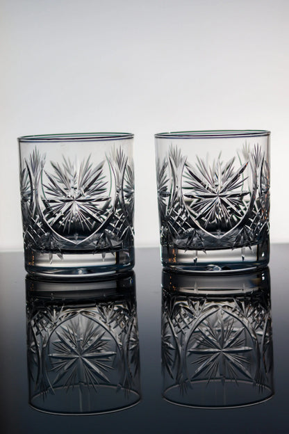 Alkemist Crystal Handcut Whisky Water Tumblers Glasses