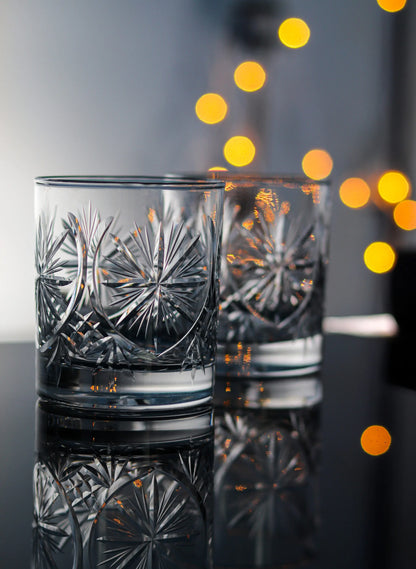 Alkemist Crystal Handcut Whisky Water Tumblers Glasses