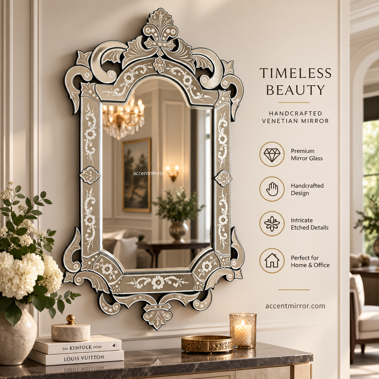 Milano Rectangular Venetian Mirror