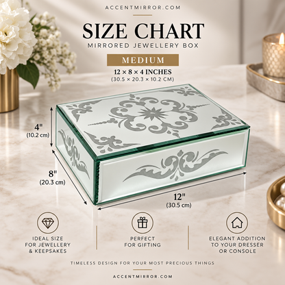 Venetian Mirrored Jewellery Box