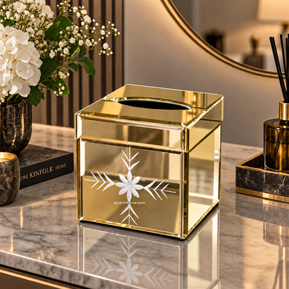 Mirrored Premium Tissue Box