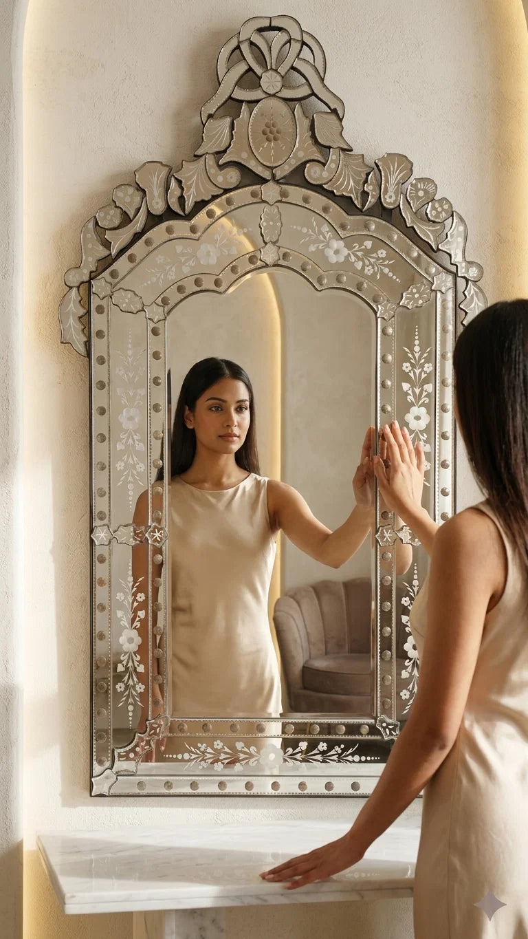 Opalite Venetian Mirror