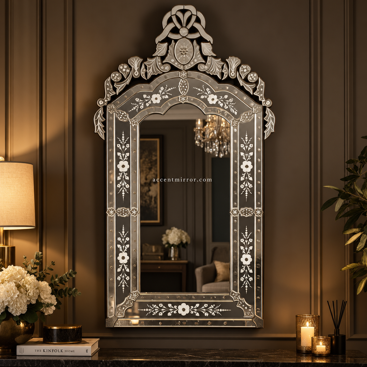 Opalite Venetian Mirror