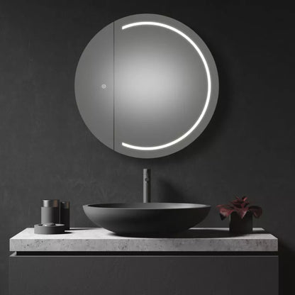 Pearl Round LED Mirror (3 Lights Integrated)