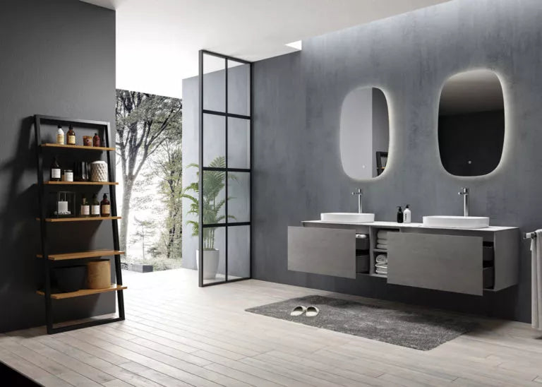 Q-Line Backlit LED Mirror (3 Lights Integrated)