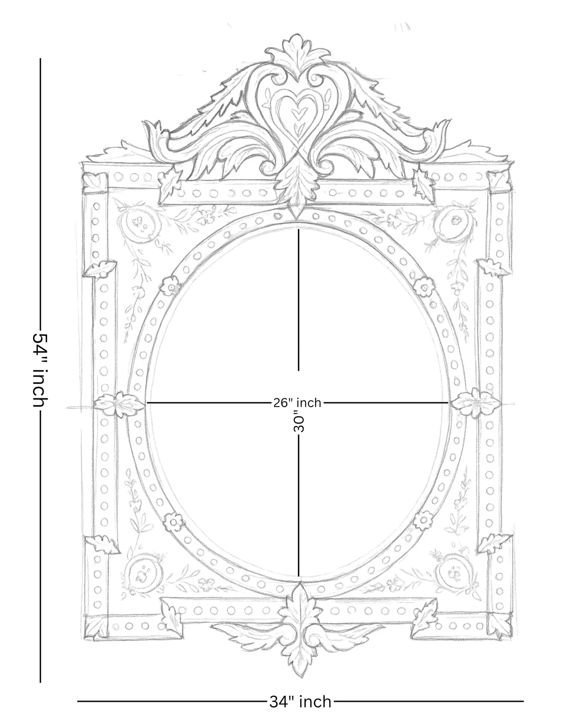 Regal Venetian Heritage Mirror