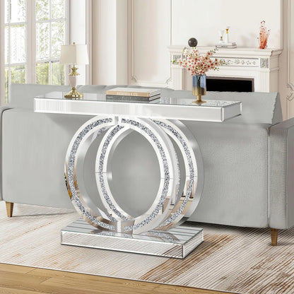 Astra Diamond Crush Console Table (Exclusive on Accent Mirror)