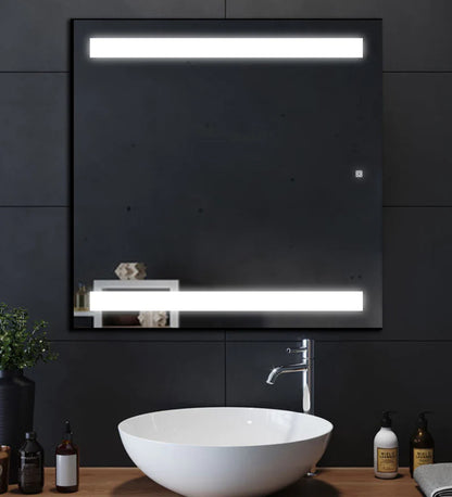 Square Designed Led Mirror (3 Lights Integrated)