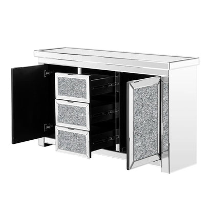 St DeCrass Diamond Crush Console Table (Exclusive on Accent Mirror)