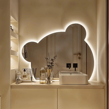 Tilted Bear Led Mirror Backlit & Frontlit (3 Lights Integrated)