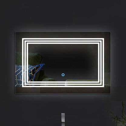 Triple Strips Line Led Bathroom Mirror (3 Lights Integrated)