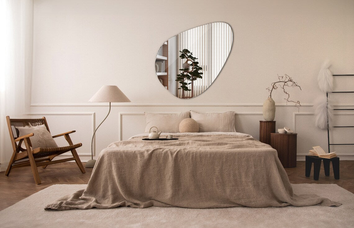 Unique Asymmetrical Frameless Mirror