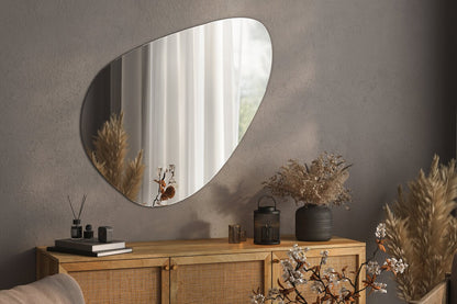 Unique Asymmetrical Frameless Mirror