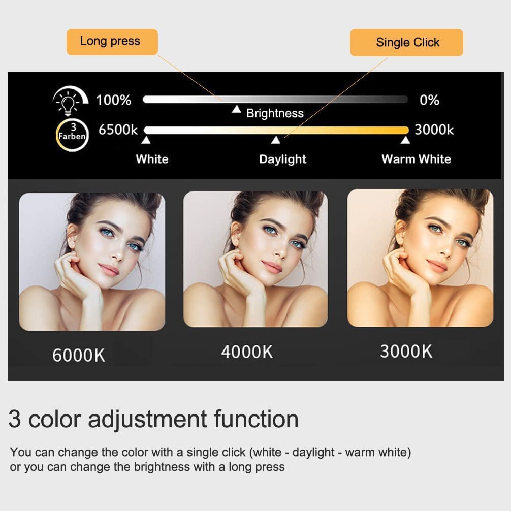 Vanity Led Mirror (3 Lights Integrated)