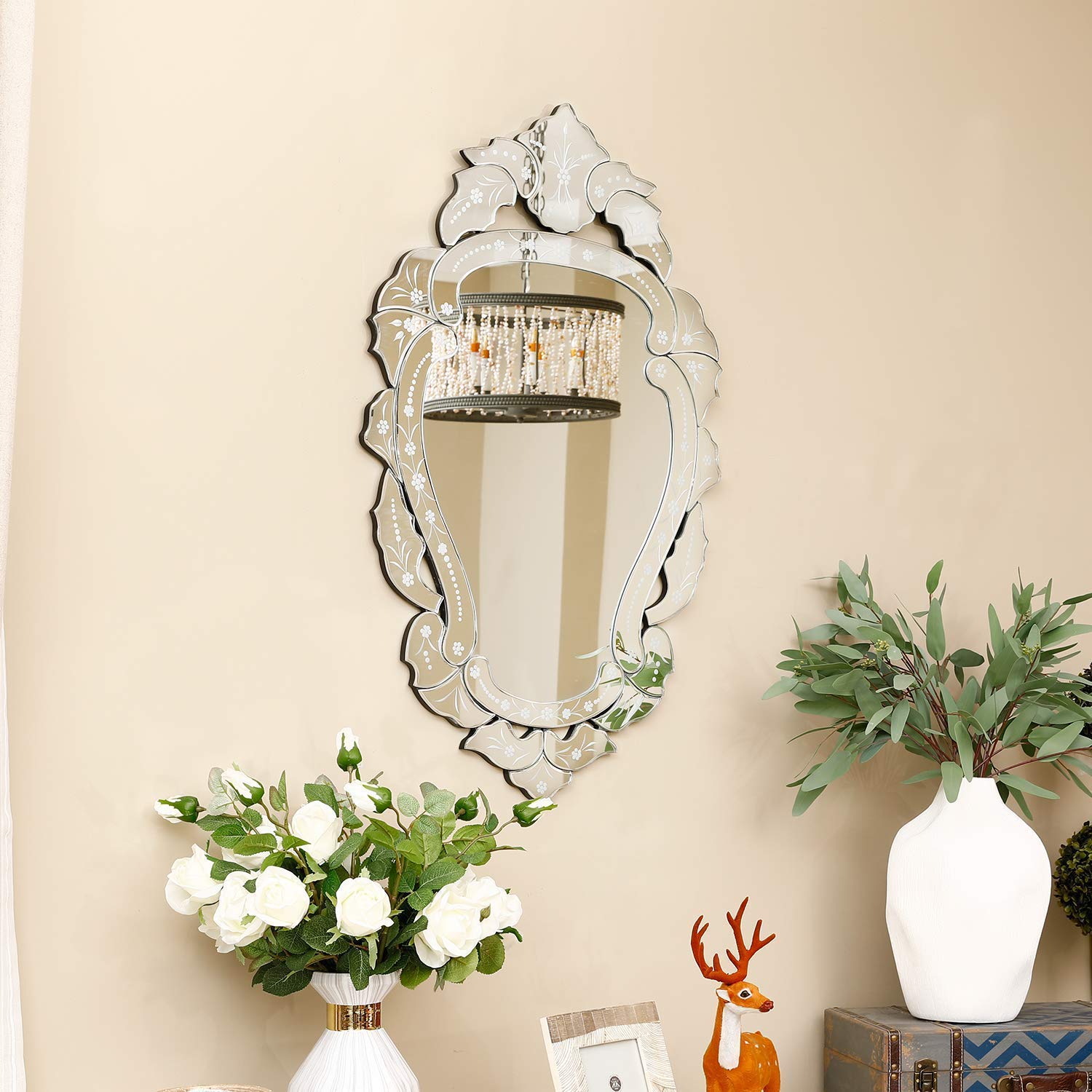 Venetian Accent Wall Oval Mirror