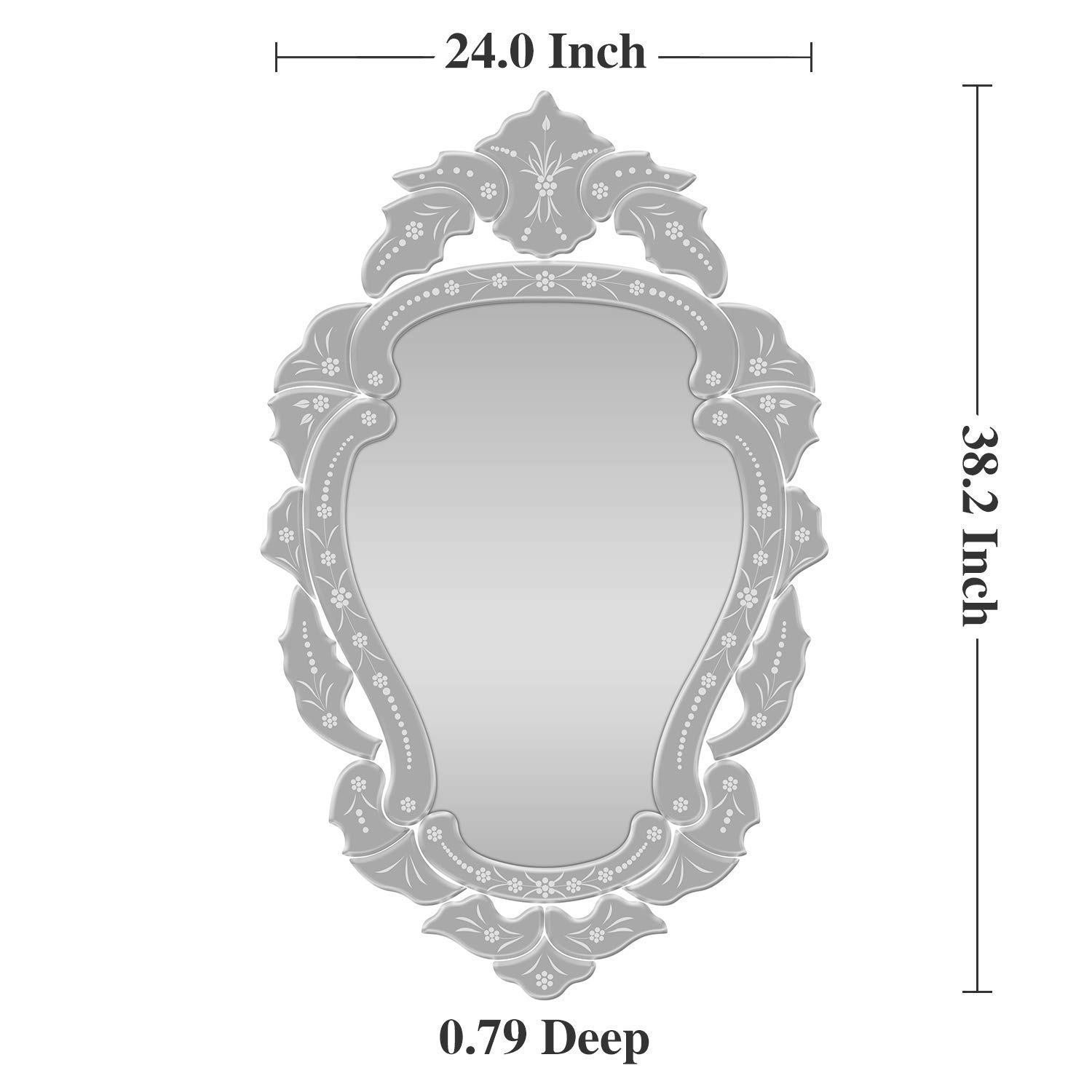 Venetian Accent Wall Oval Mirror
