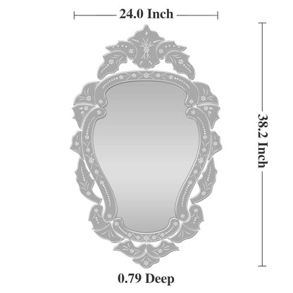 Venetian Accent Wall Oval Mirror