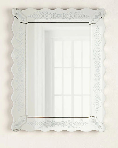 Waving Rectangle Venetian Mirror
