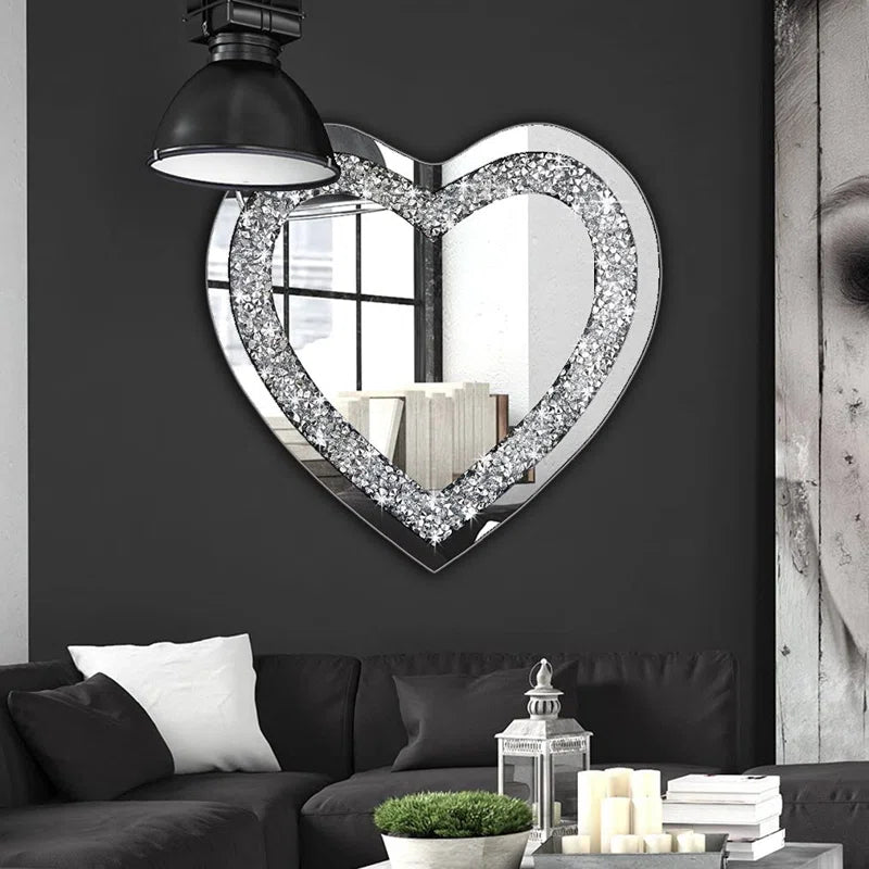Wensenia Crystal Crush Heart Mirror