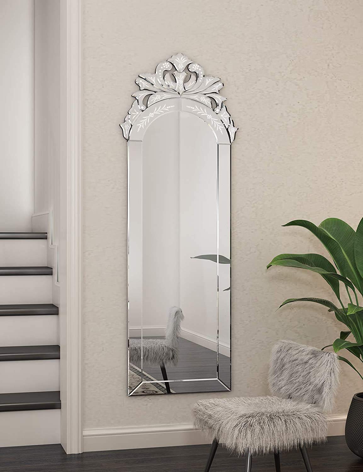 Arched Rectangle Venetian Mirror