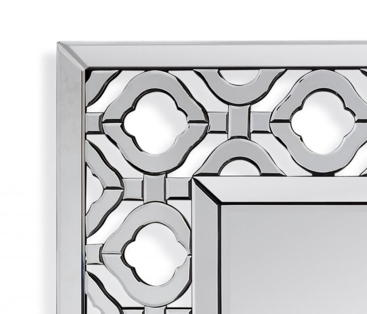 Accent Rectangle Circular Mirror