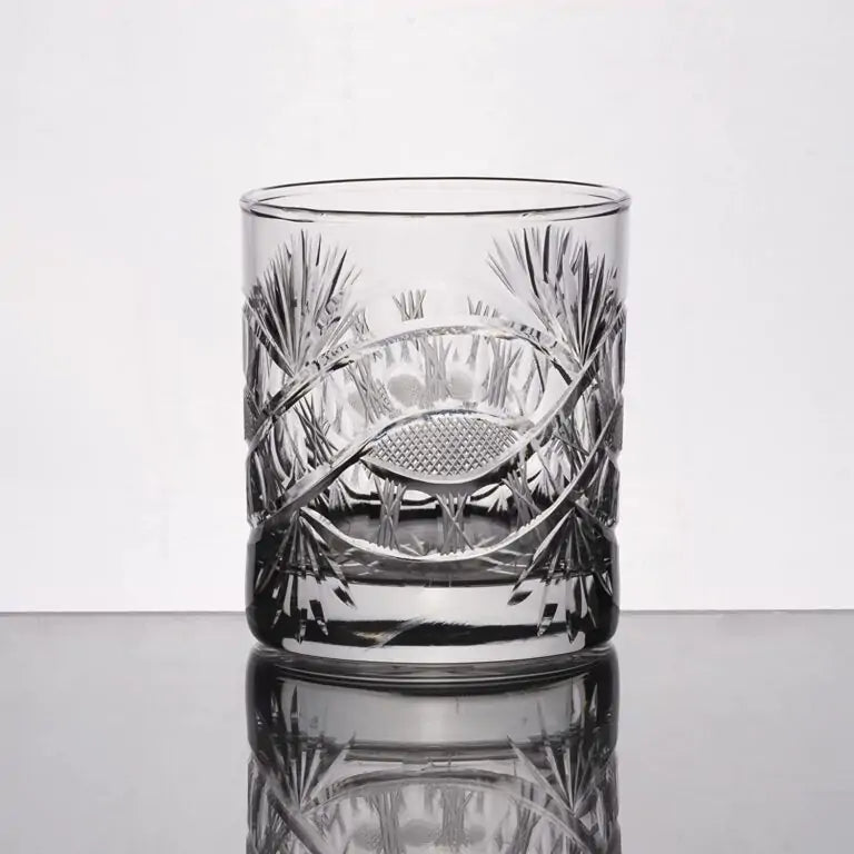 Italian Handcut Nude Crystal Whiskey Glass [LUXE]