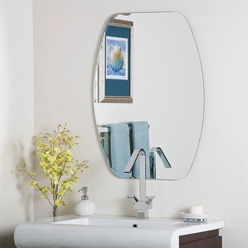 Frameless Bevel Curved Mirror