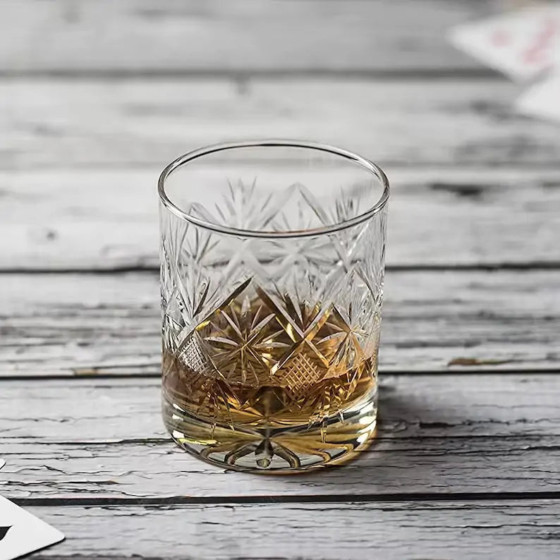 Perifly Italian Crystal Whiskey Glass