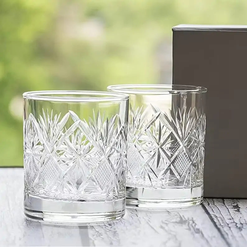 Perifly Italian Crystal Whiskey Glass