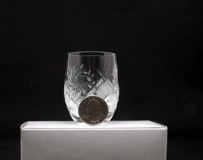 FRASSERA Handcut CRYSTAL WHISKEY GLASS