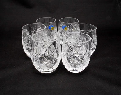 FRASSERA Handcut CRYSTAL WHISKEY GLASS