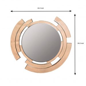Rose Gold Eclipse Wall Mirror