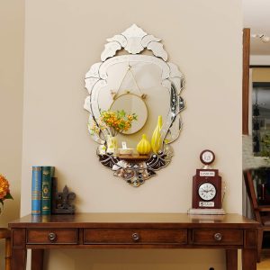 Venetian Accent Wall Oval Mirror